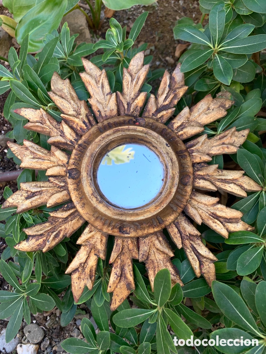 Antig&uuml;edades: ESPEJO SOL MADERA - Foto 12