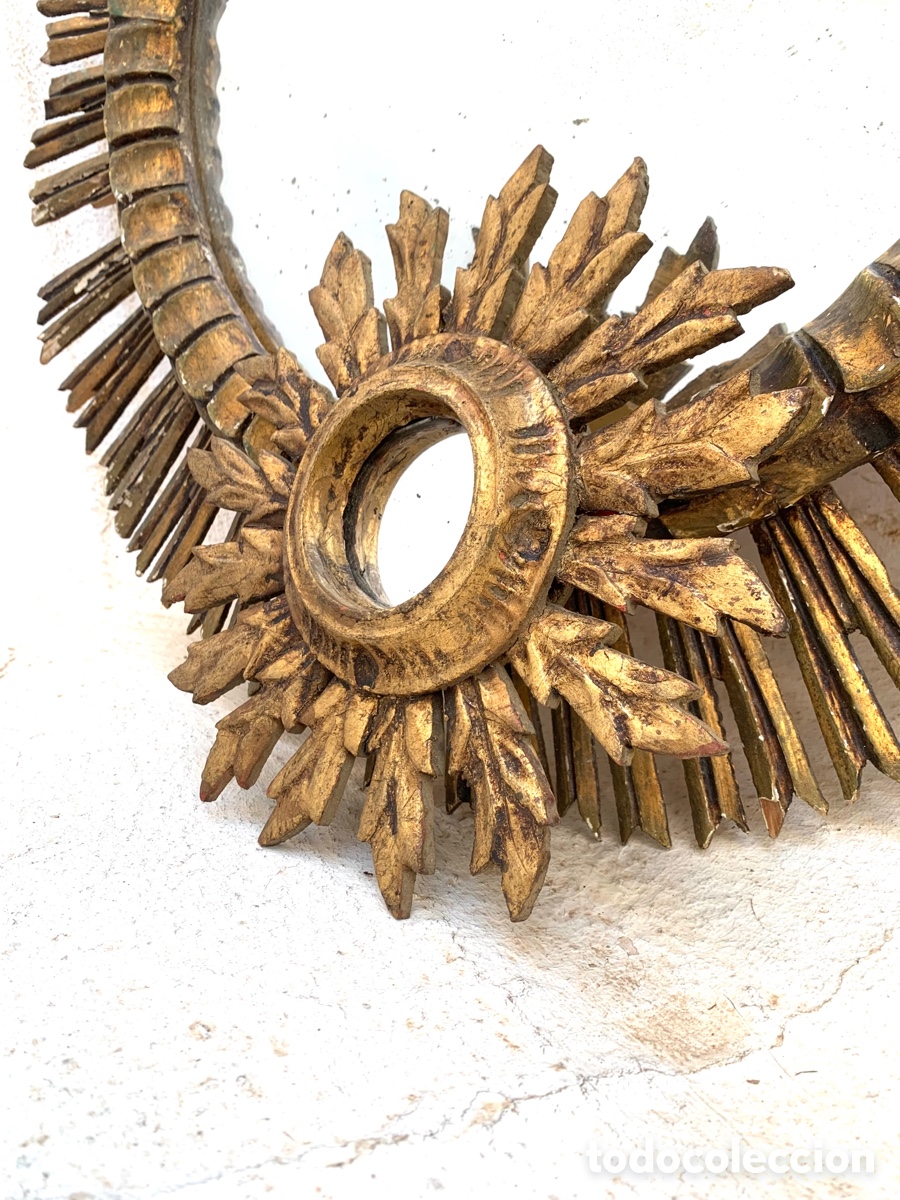 Antig&uuml;edades: ESPEJO SOL MADERA - Foto 13
