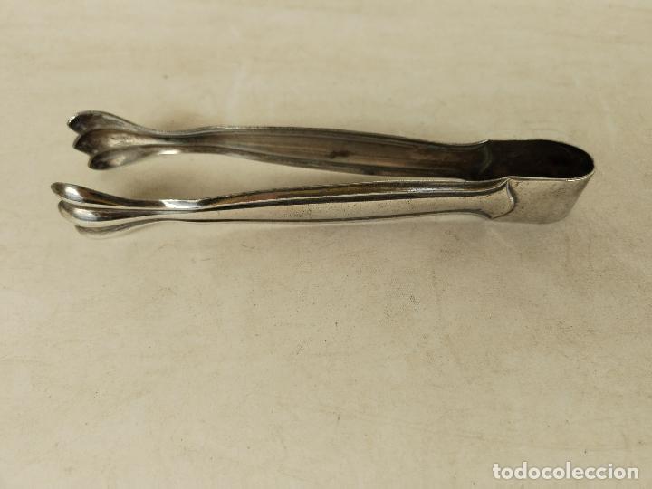 Antig&uuml;edades: pinzas de servir plateadas - Foto 2