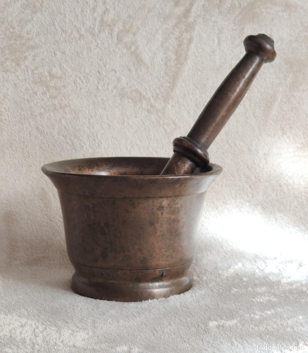 Antig&uuml;edades: Antiguo mortero de bronce - Foto 2