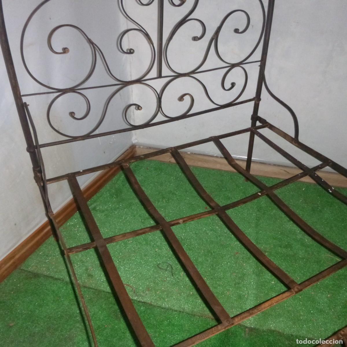 Antig&uuml;edades: ANTIGUA CAMA HIERRO FORJA - Foto 9