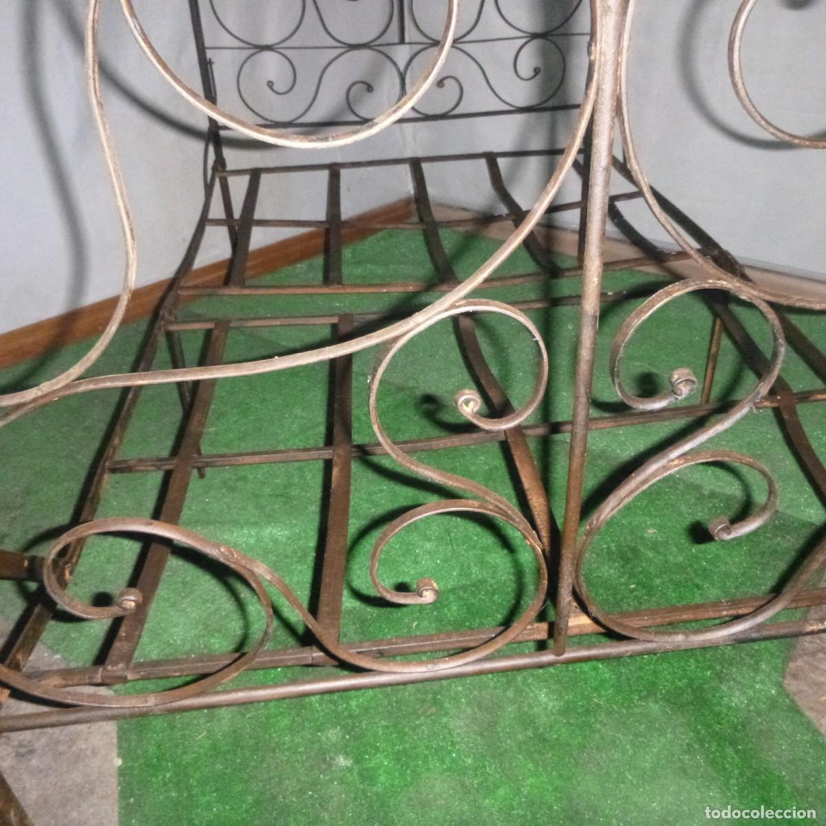 Antig&uuml;edades: ANTIGUA CAMA HIERRO FORJA - Foto 10