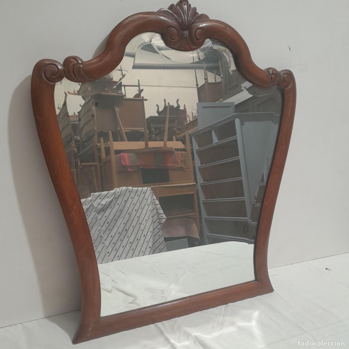 Antig&uuml;edades: Espejo isabelino antiguo. - Foto 3