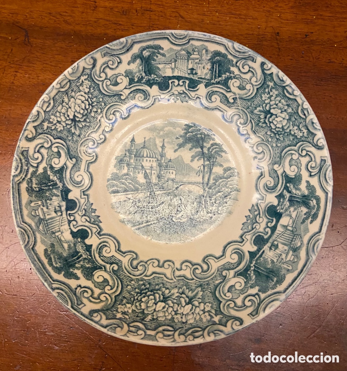 Antig&uuml;edades: Taza con plato Pickman - Foto 2