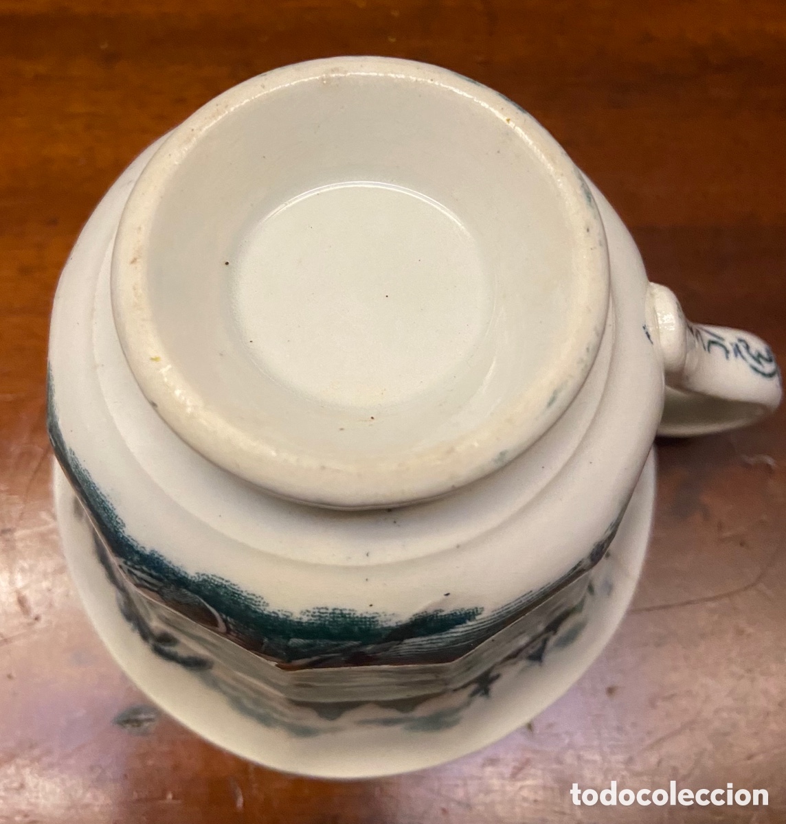 Antig&uuml;edades: Taza con plato Pickman - Foto 5