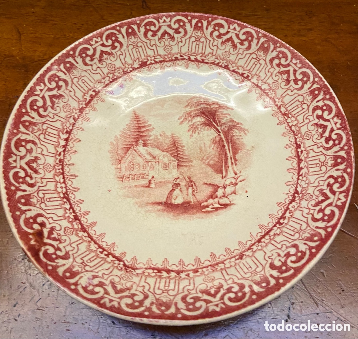 Antig&uuml;edades: Taza con plato Pickman - Foto 3