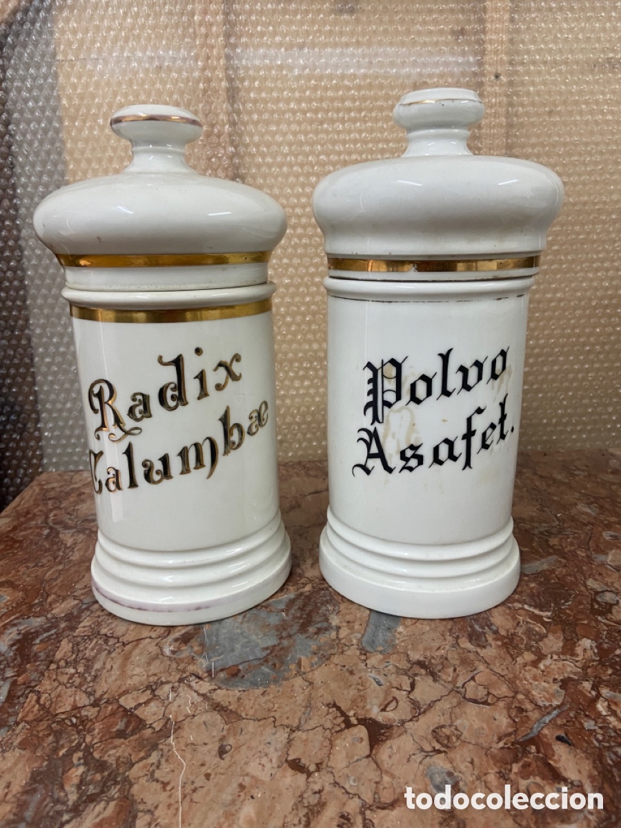 Antig&uuml;edades: 2 alb&aacute;relos de limoges - Foto 1