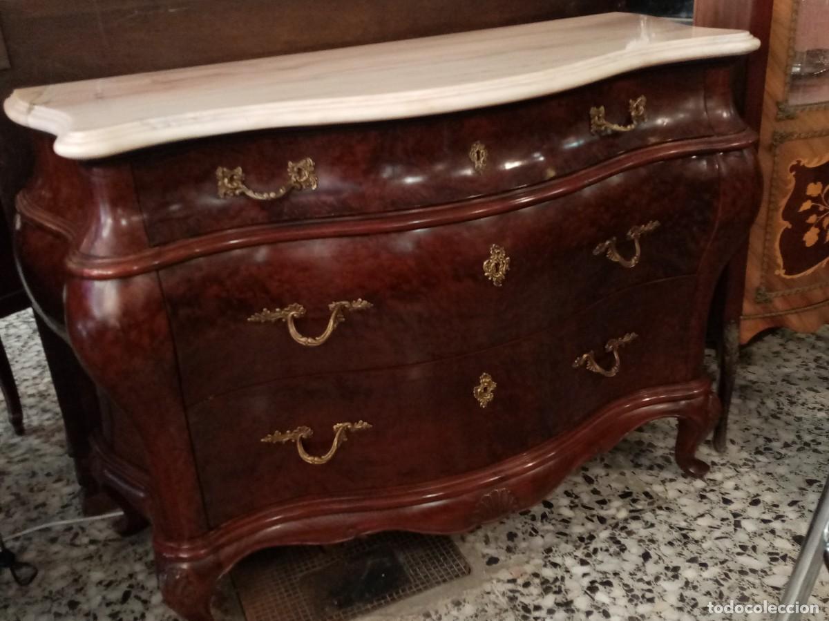 Antig&uuml;edades: comoda isabelina abombada- - Foto 8