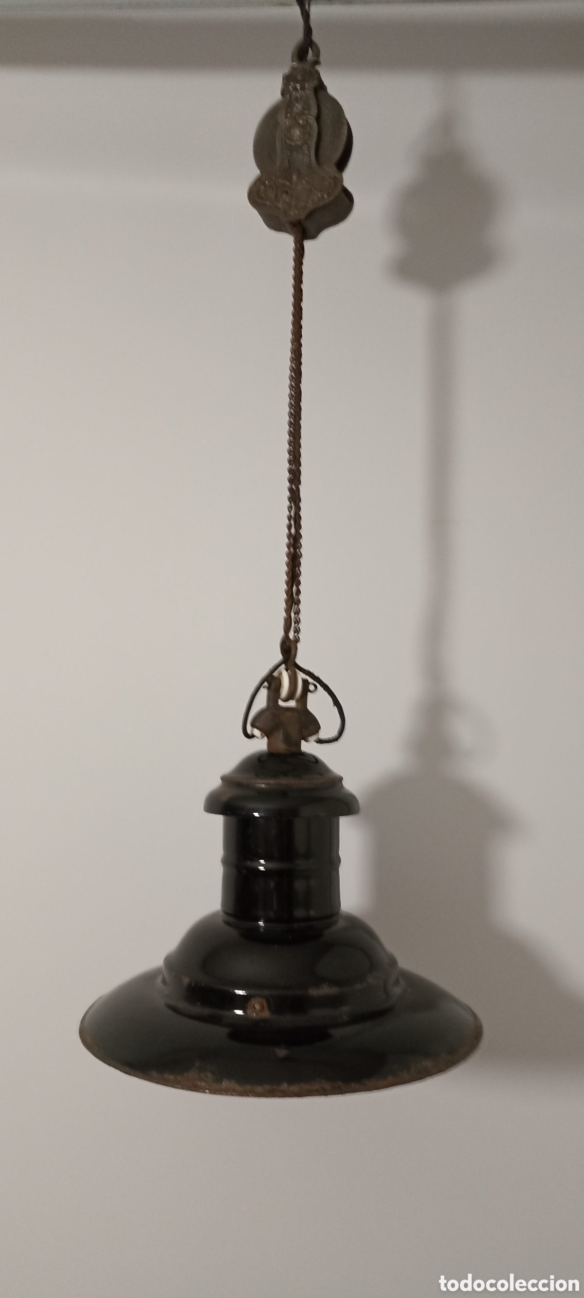 Antig&uuml;edades: L&aacute;mpara estilo industrial - Foto 1