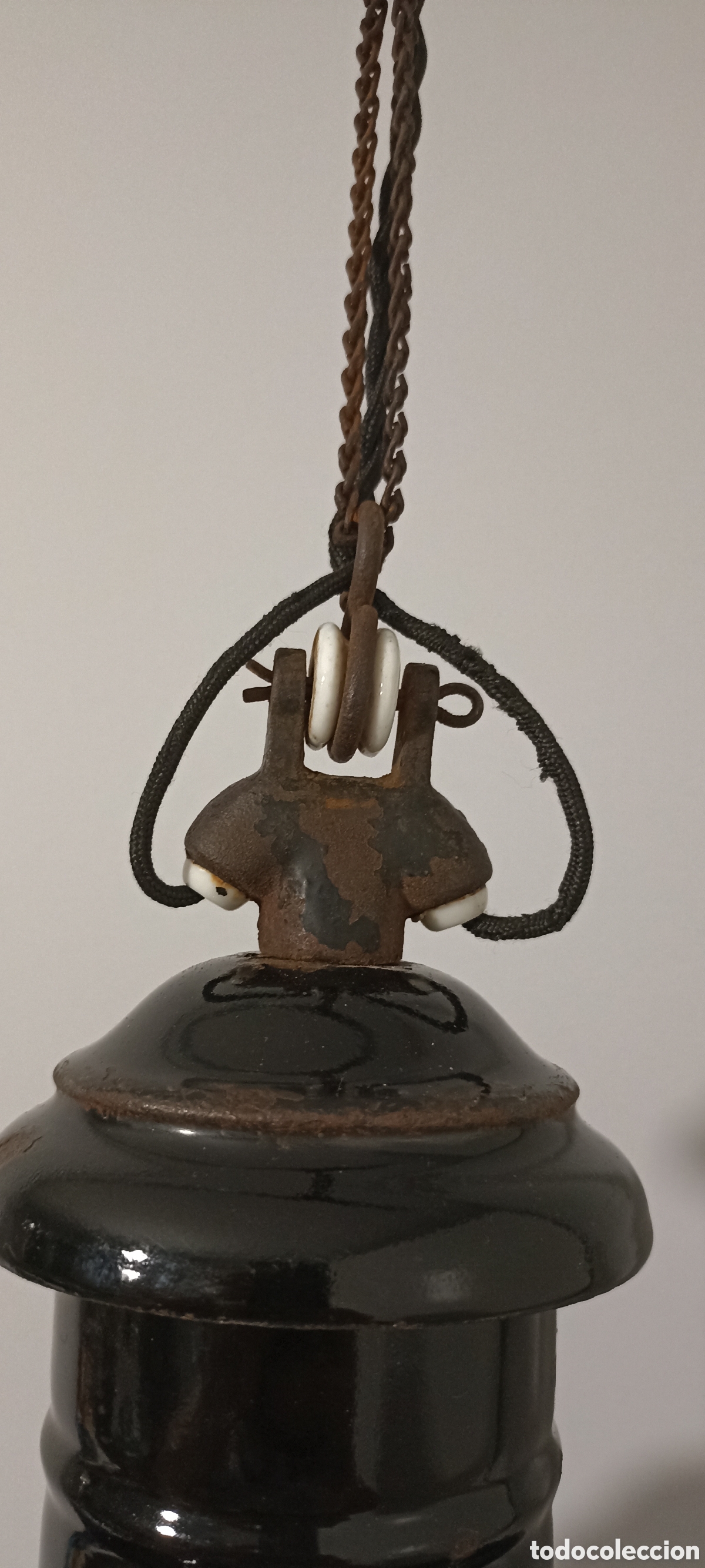 Antig&uuml;edades: L&aacute;mpara estilo industrial - Foto 7
