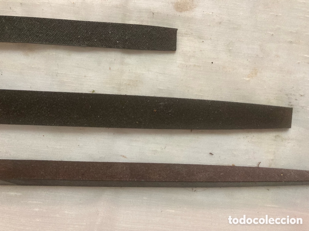 Antig&uuml;edades: 3,LIMAS MANGO MADERA ANTIGUAS - Foto 4
