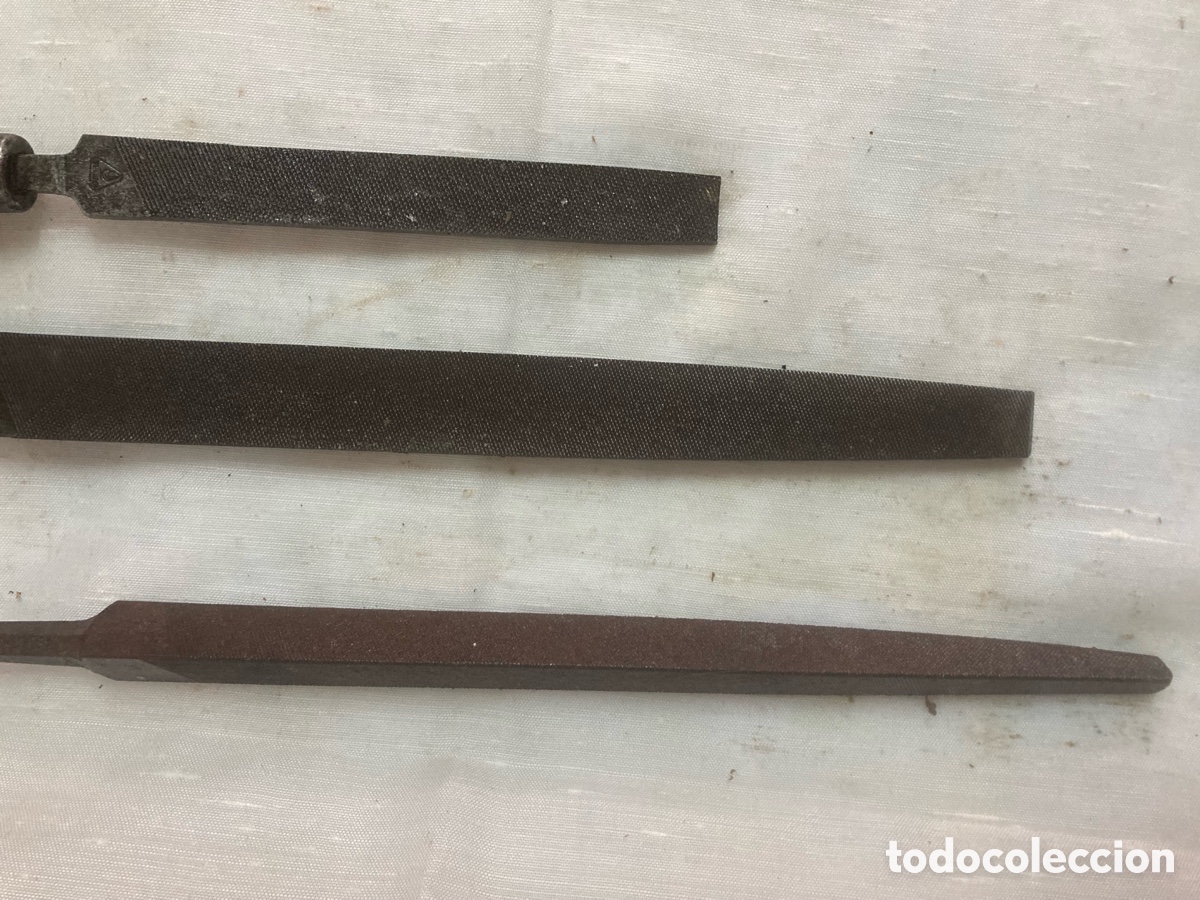 Antig&uuml;edades: 3,LIMAS MANGO MADERA ANTIGUAS - Foto 7