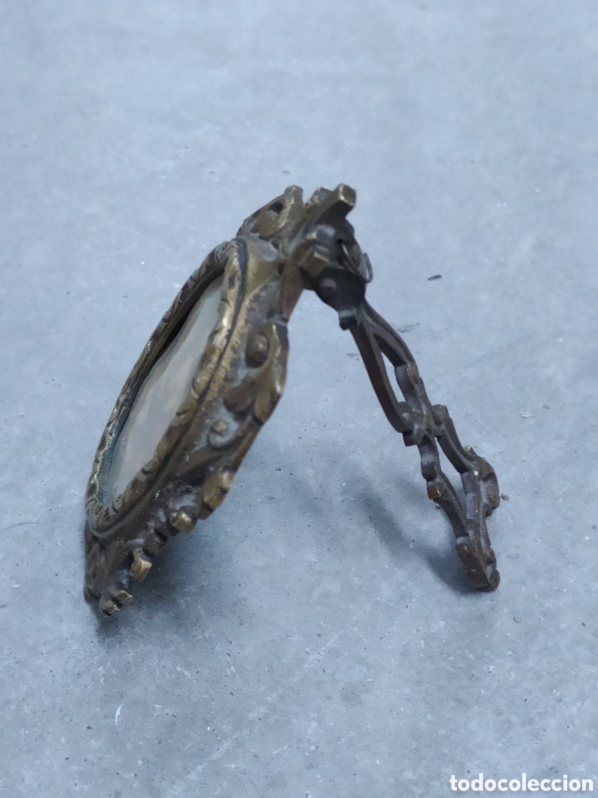 Antig&uuml;edades: PORTARRETRATOS EN BRONCE - Foto 3