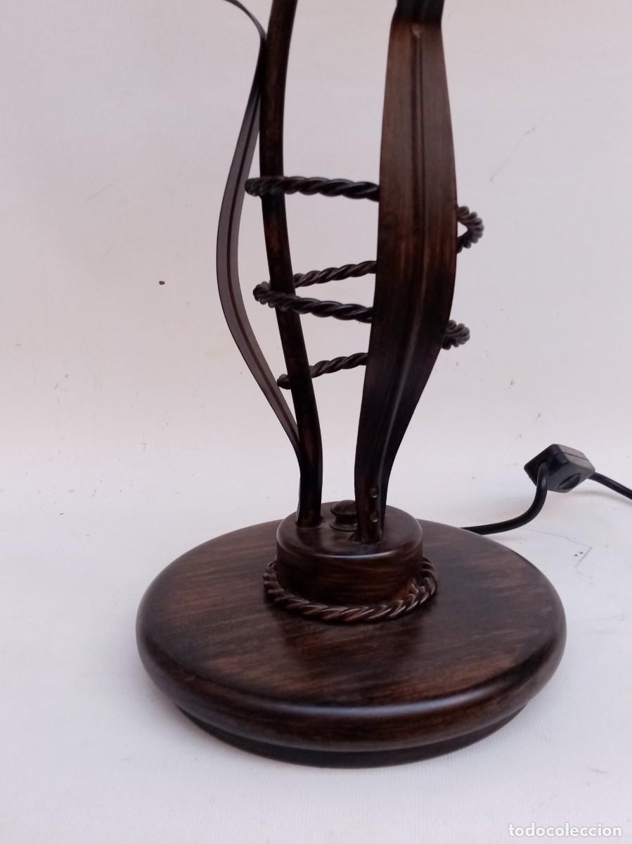 Antig&uuml;edades: lampara de mesa- - Foto 6