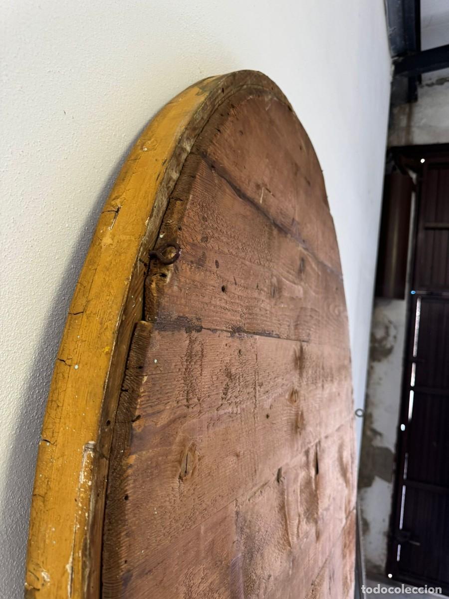 Antig&uuml;edades: Gran espejo ovalado con adornos biselados. - Foto 7