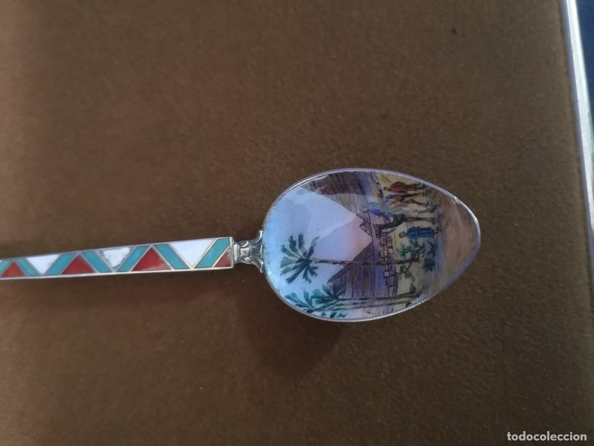 Antig&uuml;edades: CUCHARA DE PLATA DE COLECCION - Foto 2