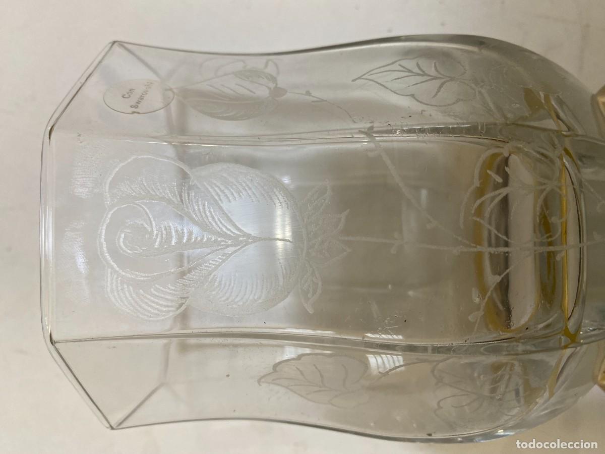 Antig&uuml;edades: JARRON FLORERO CENTRO MESA CRISTAL SWAROWSKY - Foto 5