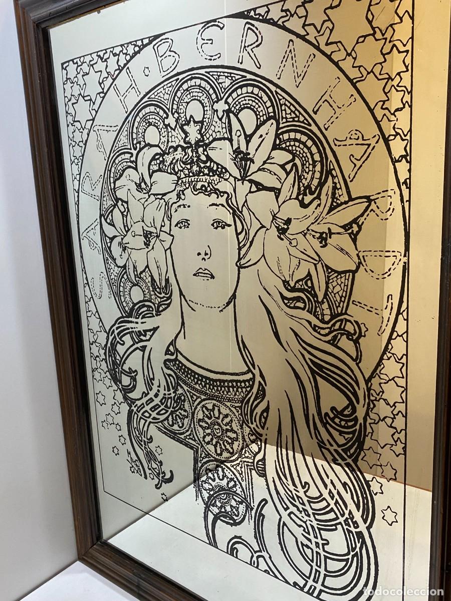 Antig&uuml;edades: ESPEJO ACTRIZ SARA BERNHARDT - Foto 1