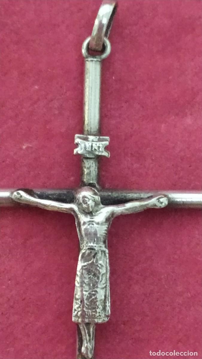 Antig&uuml;edades: CRUCIFIJO DE PLATA - Foto 2
