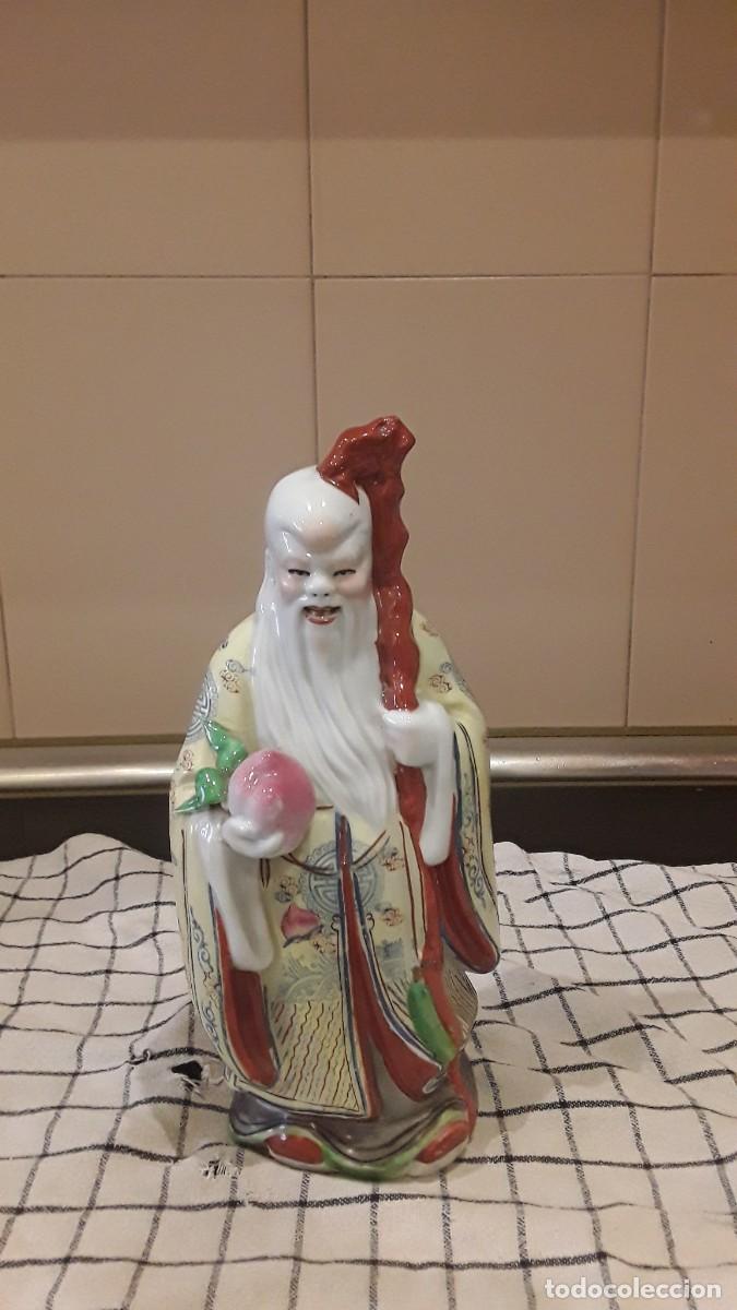 Antig&uuml;edades: FIGURA DE CERAMICA JAPONESA - Foto 1