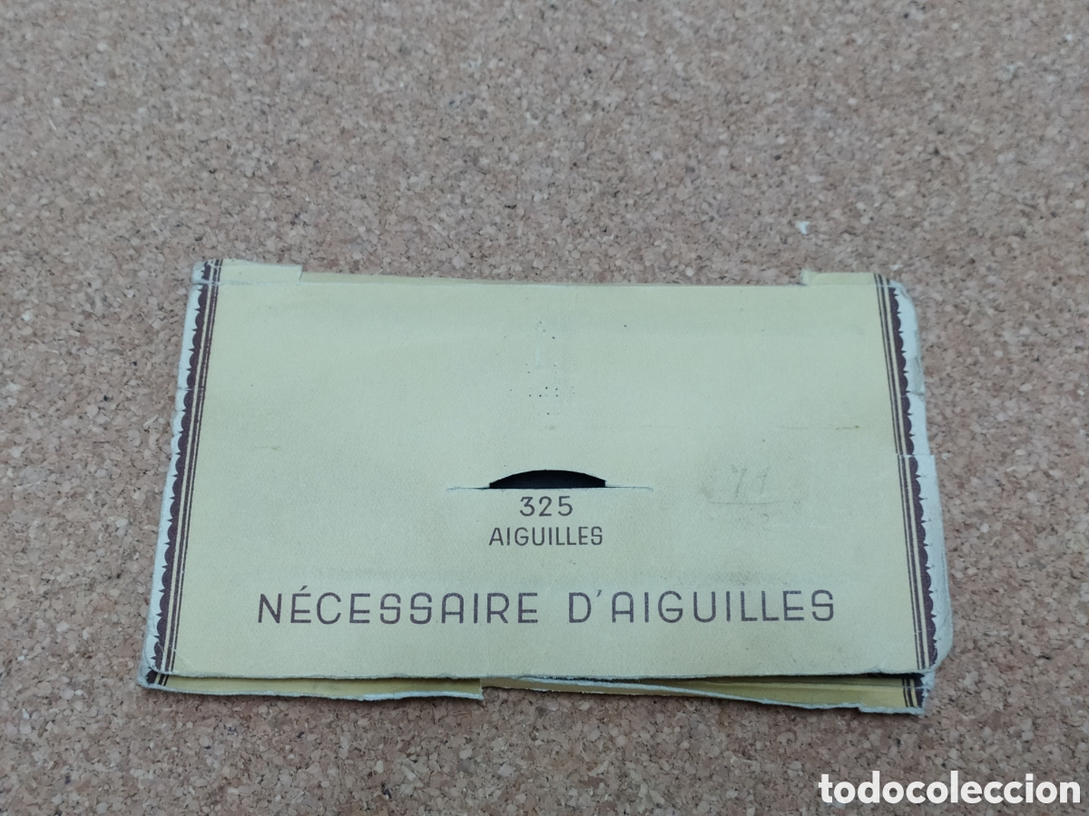 Antig&uuml;edades: SOBRE DE AGUJAS DE COSER FRANCESAS - Foto 2