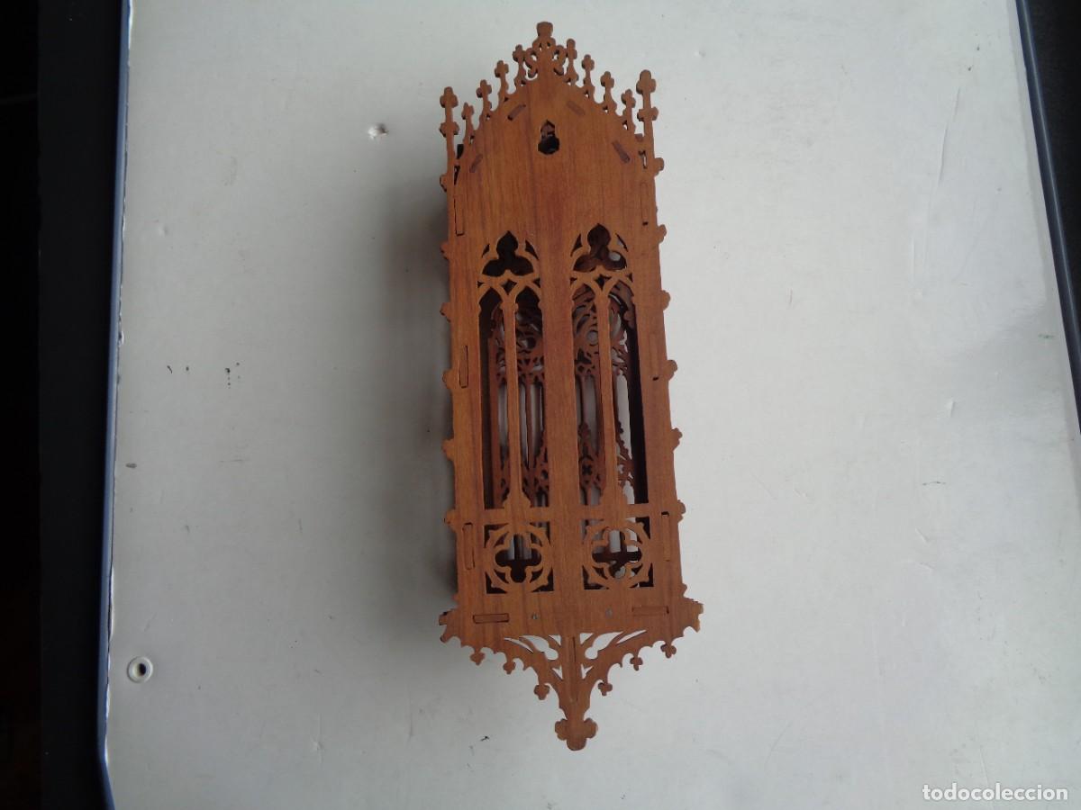Antig&uuml;edades: ANTIGUA HORNACINA DE MADERA CALADA - Foto 7