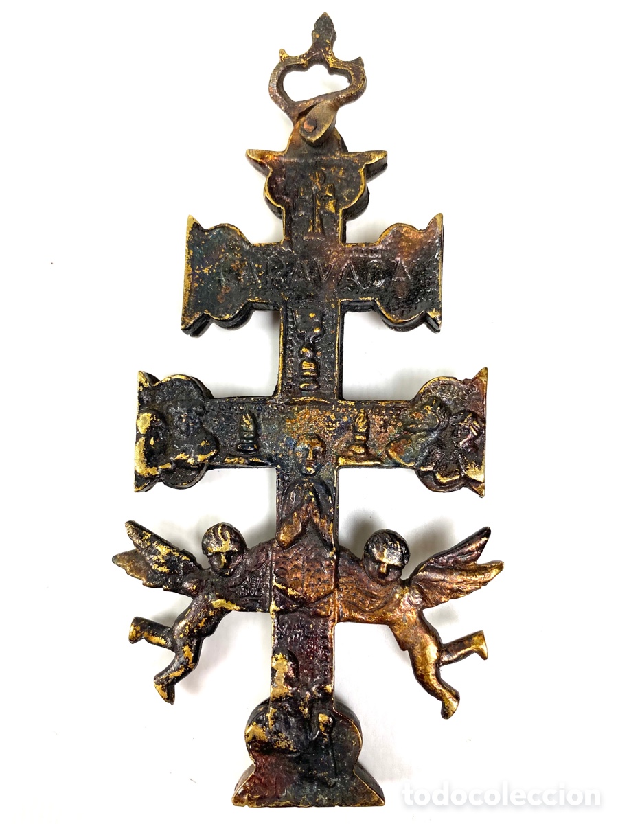 Antig&uuml;edades: CRUZ DE CARAVACA EN BRONCE - Foto 4