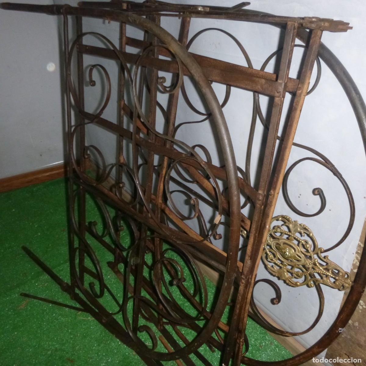 Antig&uuml;edades: ANTIGUA CAMA HIERRO FORJA - Foto 15