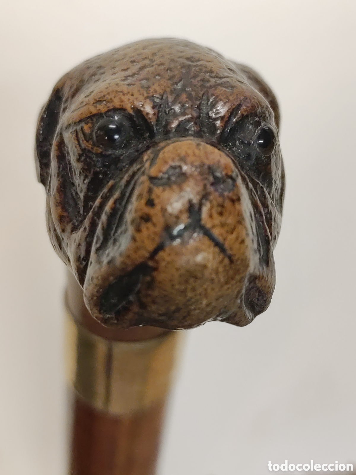 Antig&uuml;edades: Bast&oacute;n perro Oro Doubl&eacute; - Foto 7