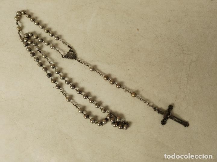 Antig&uuml;edades: rosario en plata de ley - Foto 6