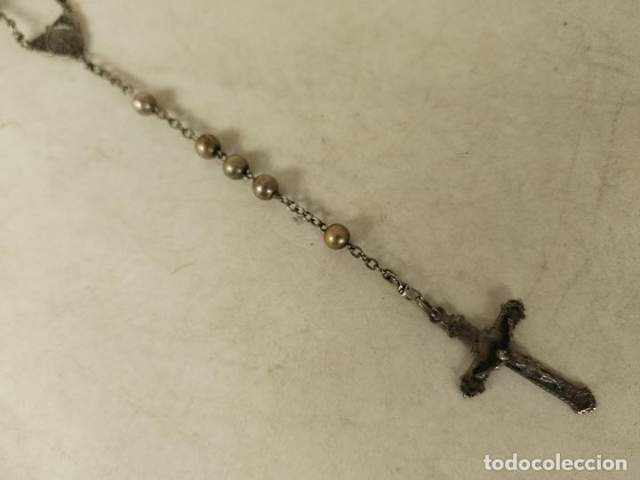 Antig&uuml;edades: rosario en plata de ley - Foto 8
