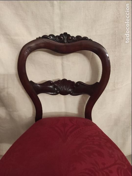 Antig&uuml;edades: silla de caoba - Foto 2