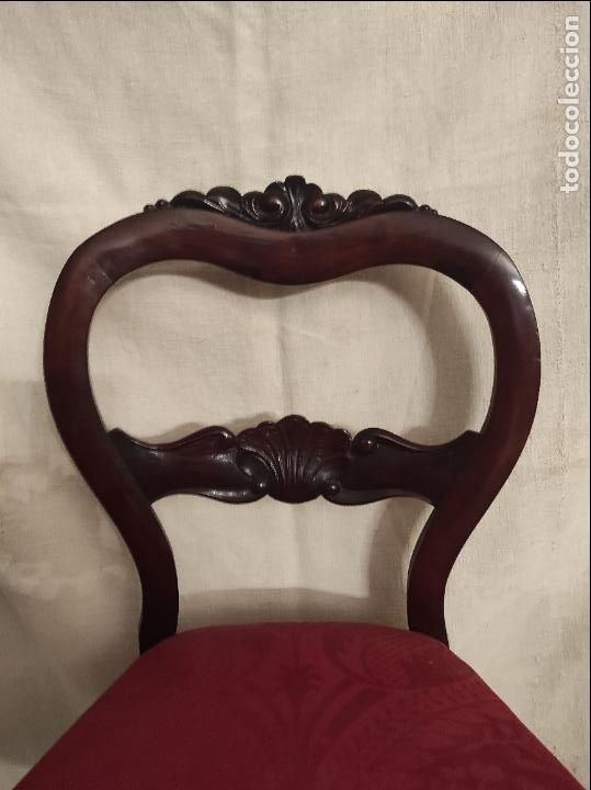 Antig&uuml;edades: silla de caoba - Foto 5