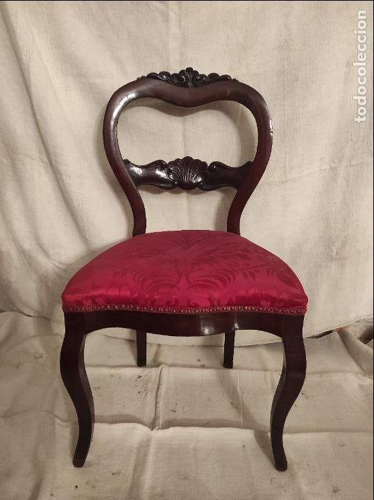 Antig&uuml;edades: silla de caoba - Foto 1