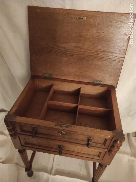 Antig&uuml;edades: mesa de roble - Foto 2