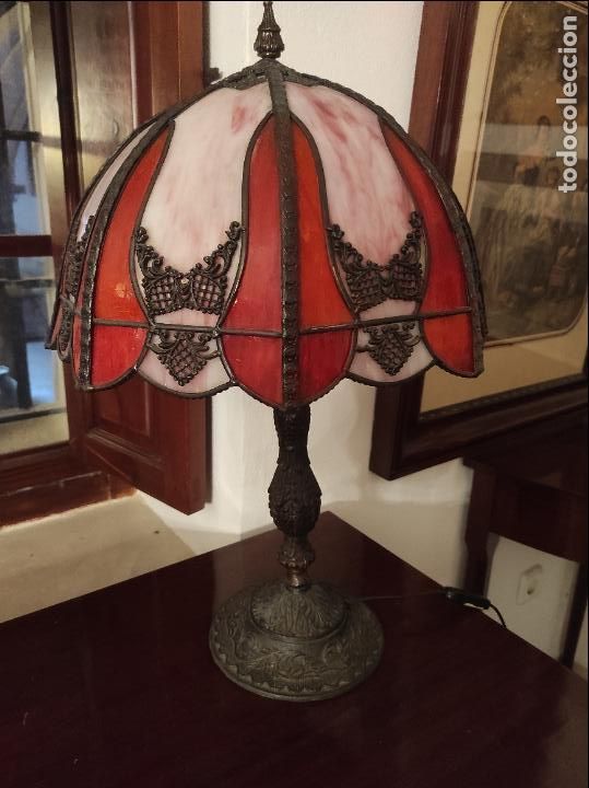 Antig&uuml;edades: dos lamparas de sobremesa - Foto 6