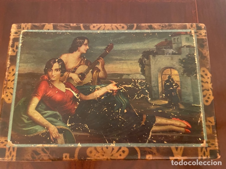 Antig&uuml;edades: Caja antigua con espejo - Foto 4