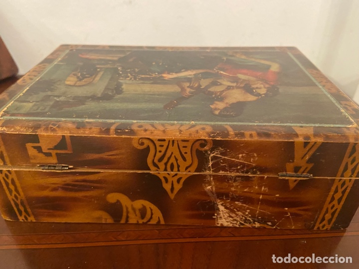 Antig&uuml;edades: Caja antigua con espejo - Foto 7