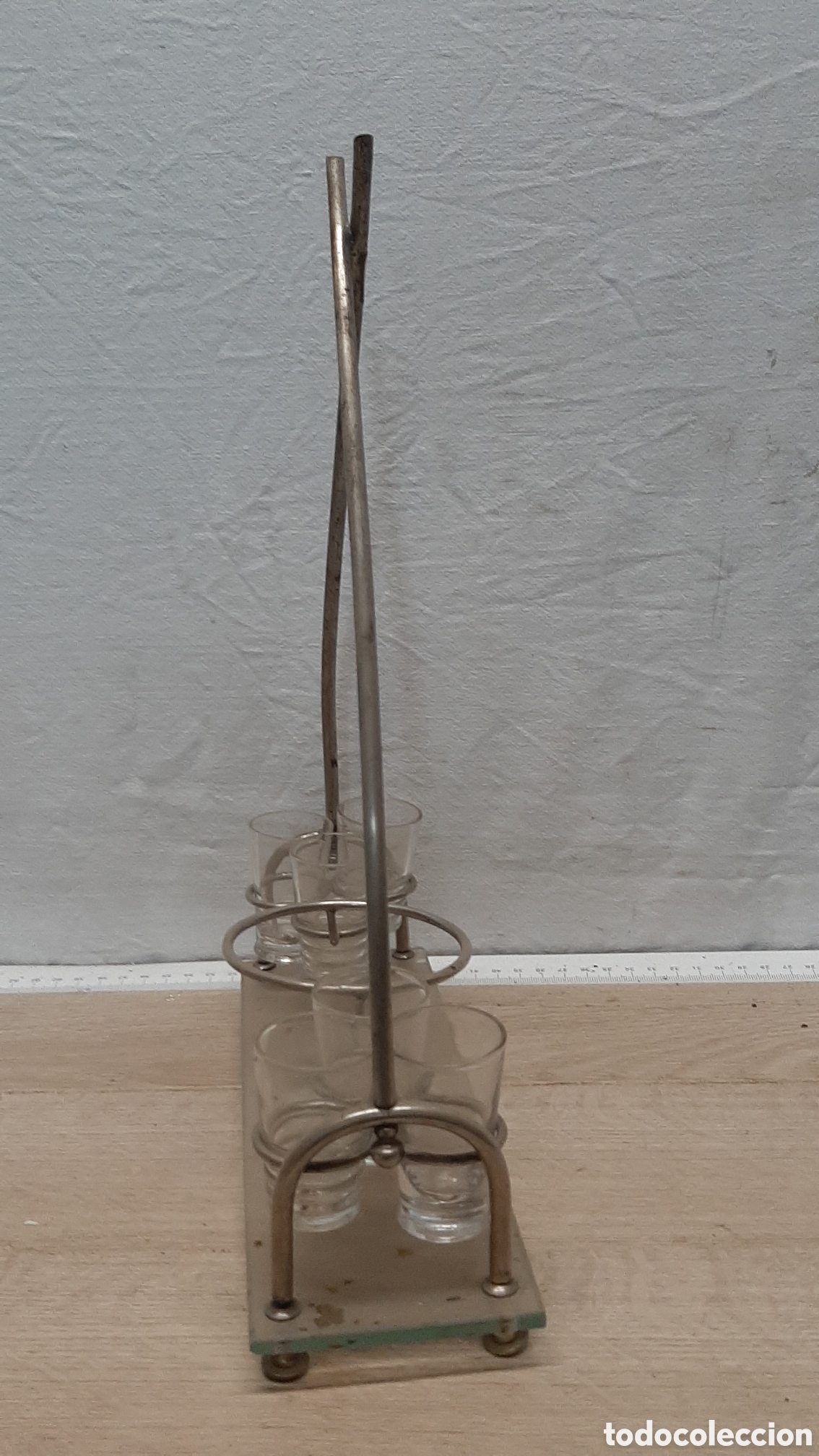 Antig&uuml;edades: JUEGO LICORERA Y VASOS CHUPITO - Foto 5