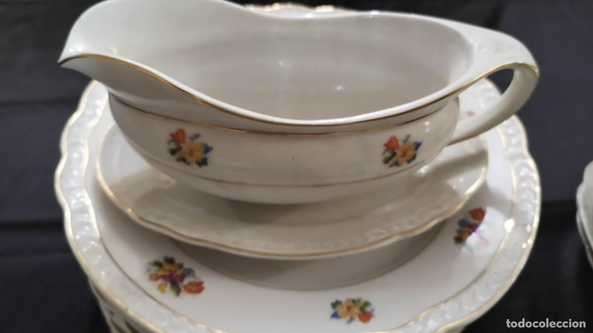 Antig&uuml;edades: Vajilla en porcelana estampada Marca Jager - Foto 3