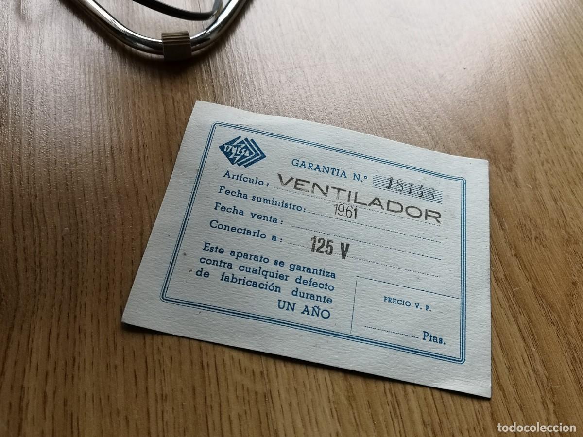 Antig&uuml;edades: VENTILADOR TYMESA ANTIGUO FUNCIONANDO 125V - Foto 3