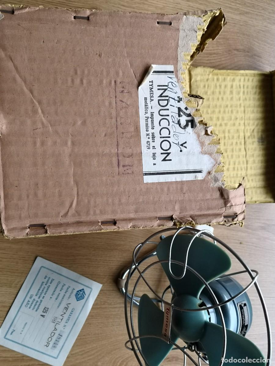 Antig&uuml;edades: VENTILADOR TYMESA ANTIGUO FUNCIONANDO 125V - Foto 4