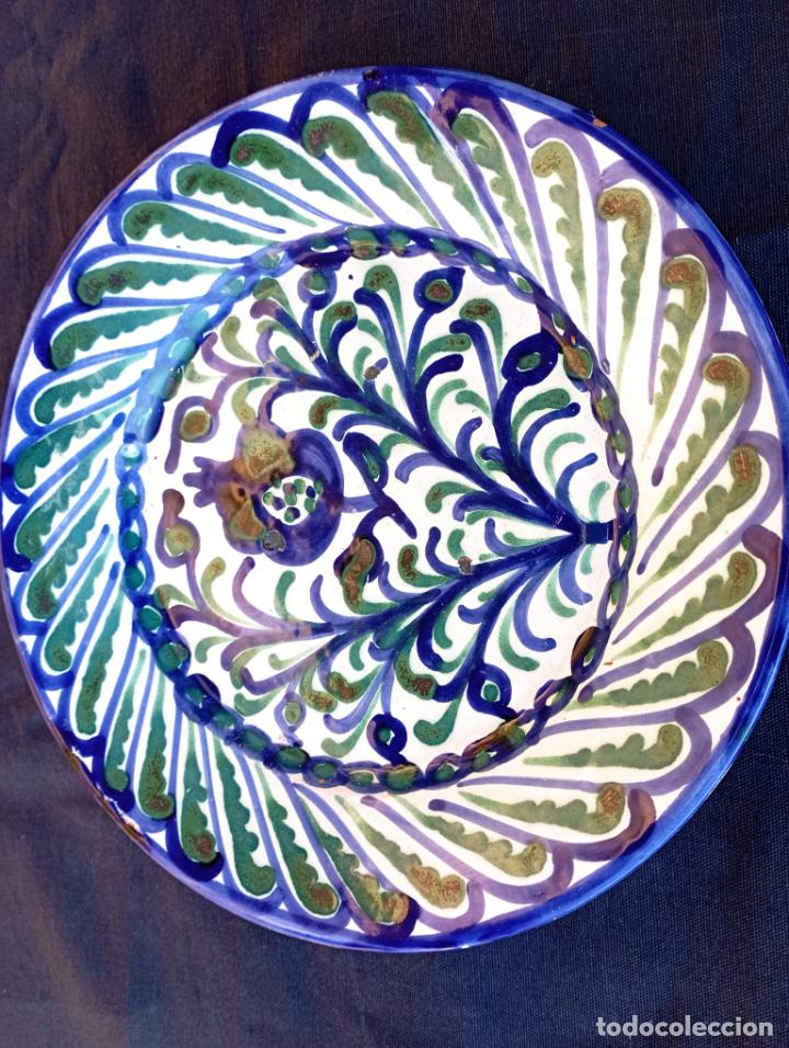 Antig&uuml;edades: ANTIGUO PLATO PINTADO A MANO. - Foto 3