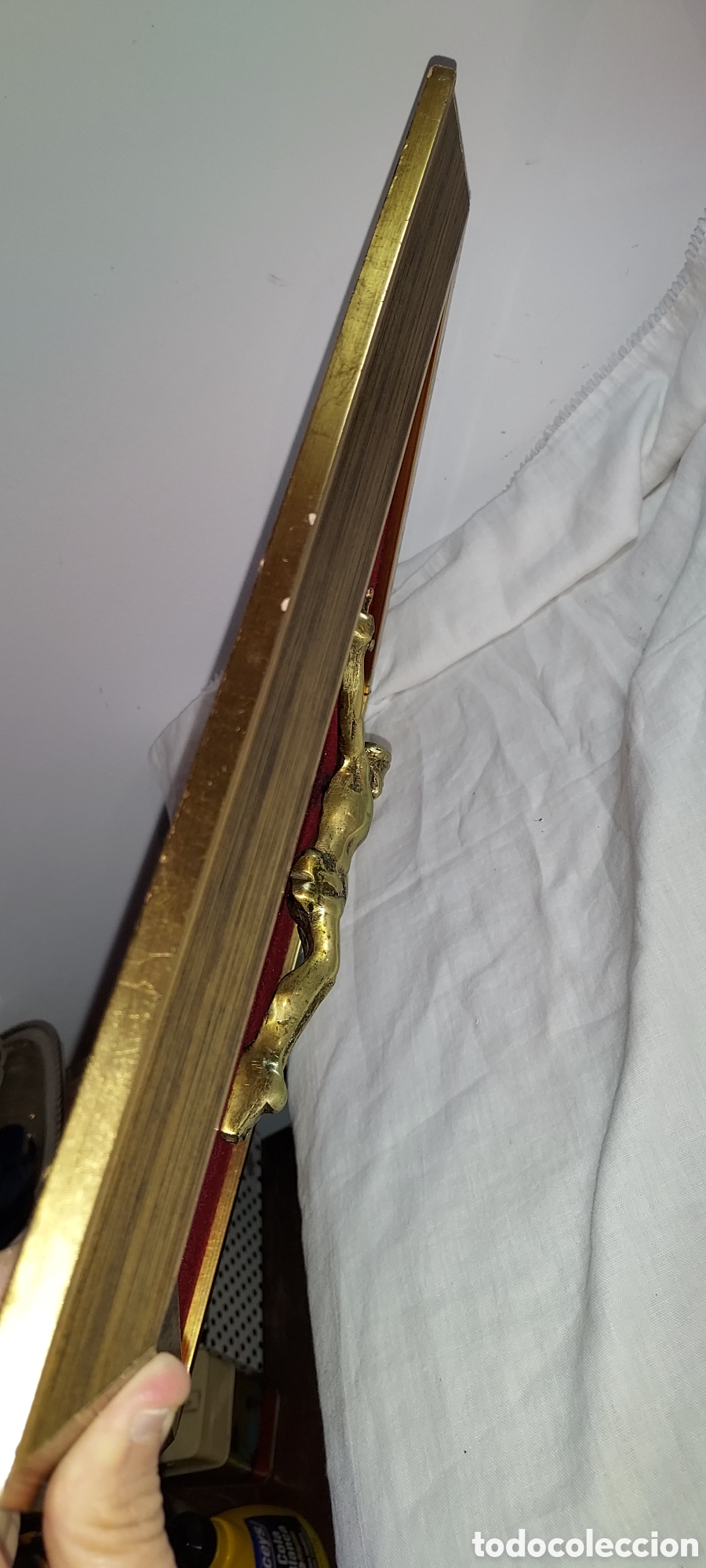 Antig&uuml;edades: MARCO CON CRISTO DE BRONCE - Foto 8
