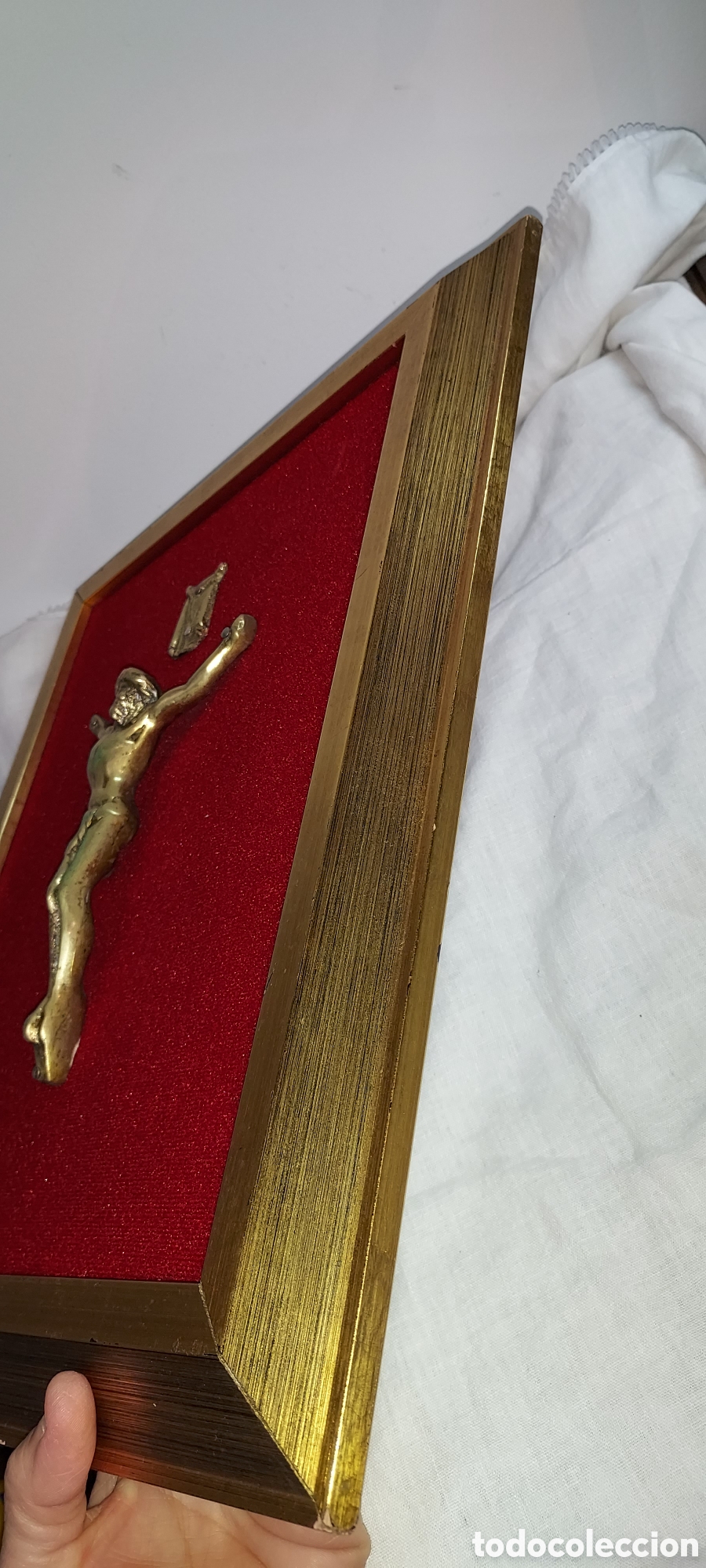 Antig&uuml;edades: MARCO CON CRISTO DE BRONCE - Foto 9