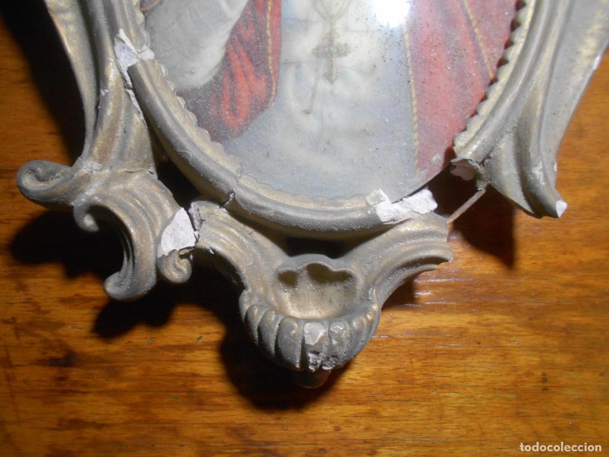 Antig&uuml;edades: CORNUCOPIA CON FOTOGRAFIA DE PAPA - Foto 2