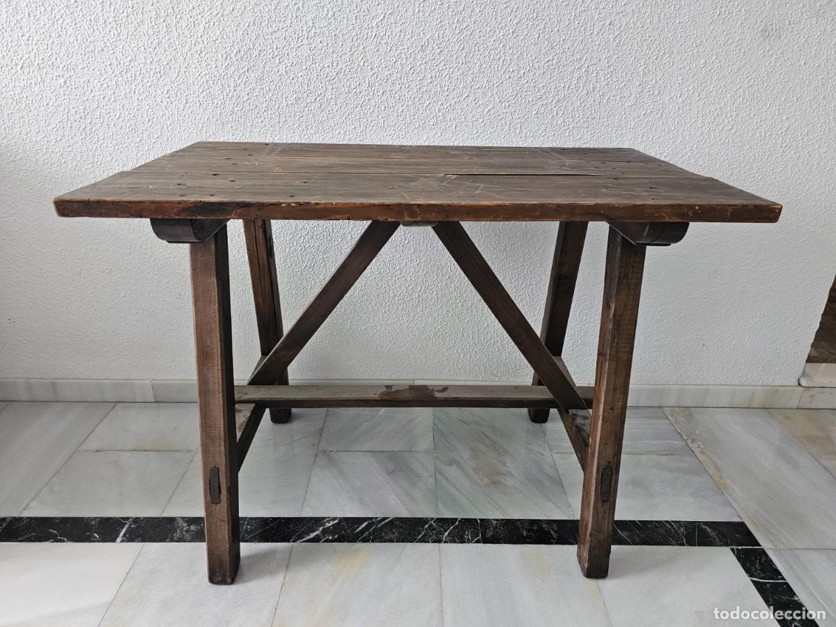 Antig&uuml;edades: Mesa tocinera antigua - Foto 3