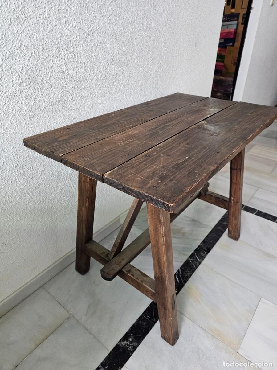 Antig&uuml;edades: Mesa tocinera antigua - Foto 4