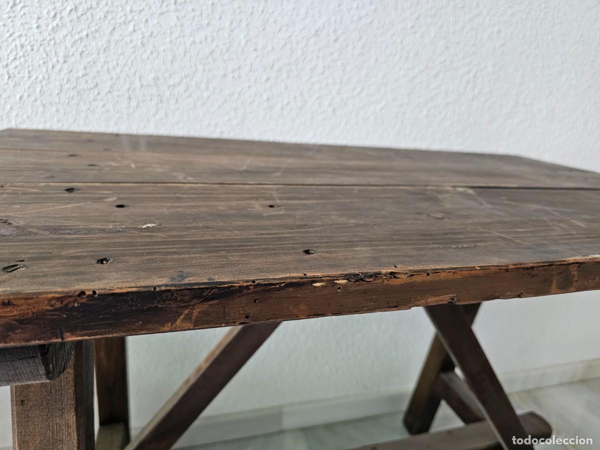 Antig&uuml;edades: Mesa tocinera antigua - Foto 6