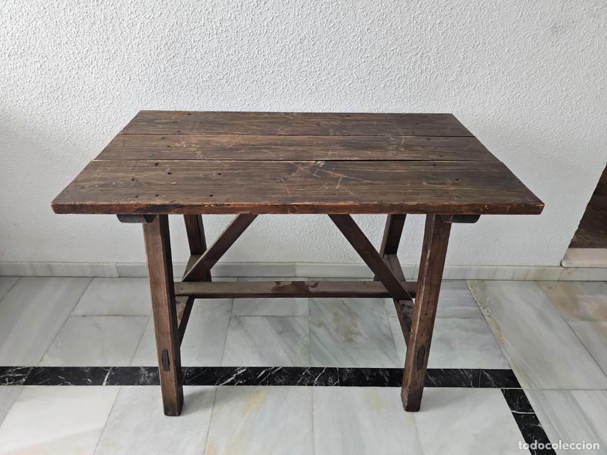 Antig&uuml;edades: Mesa tocinera antigua - Foto 7
